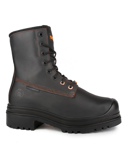 Metpro, Black | 8" Leather Work Boots | Metguard Protection