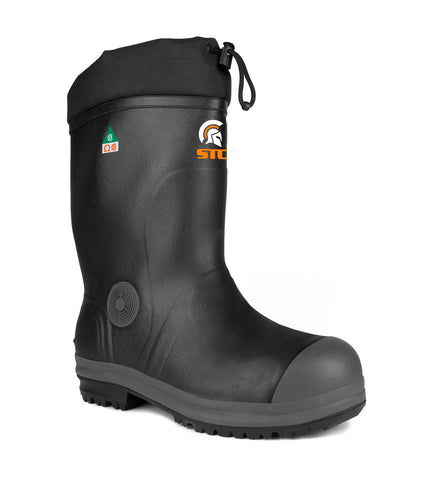 Larch, Black | 9" Nylon Work Boots | Internal Metguard Protection