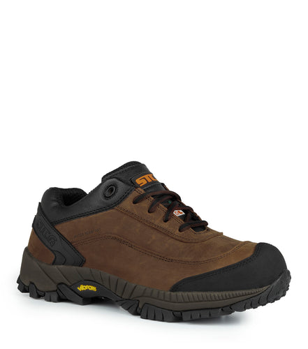 Bruce, Brown | Athletic Leather Work Shoes | Vibram TC4+ Outsole