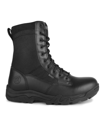 10-4, Black | 8" Lightweight Tactical Leather & Ballistic Nylon Boots