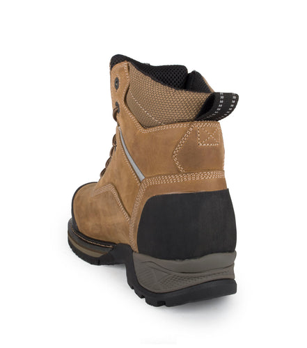 Outlaw, Brown | 6'' Leather Work Boots | Waterproof Membrane | 200 g Thinsulate Insulation